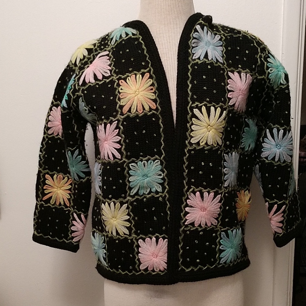 Worn Effect Wool Sweater